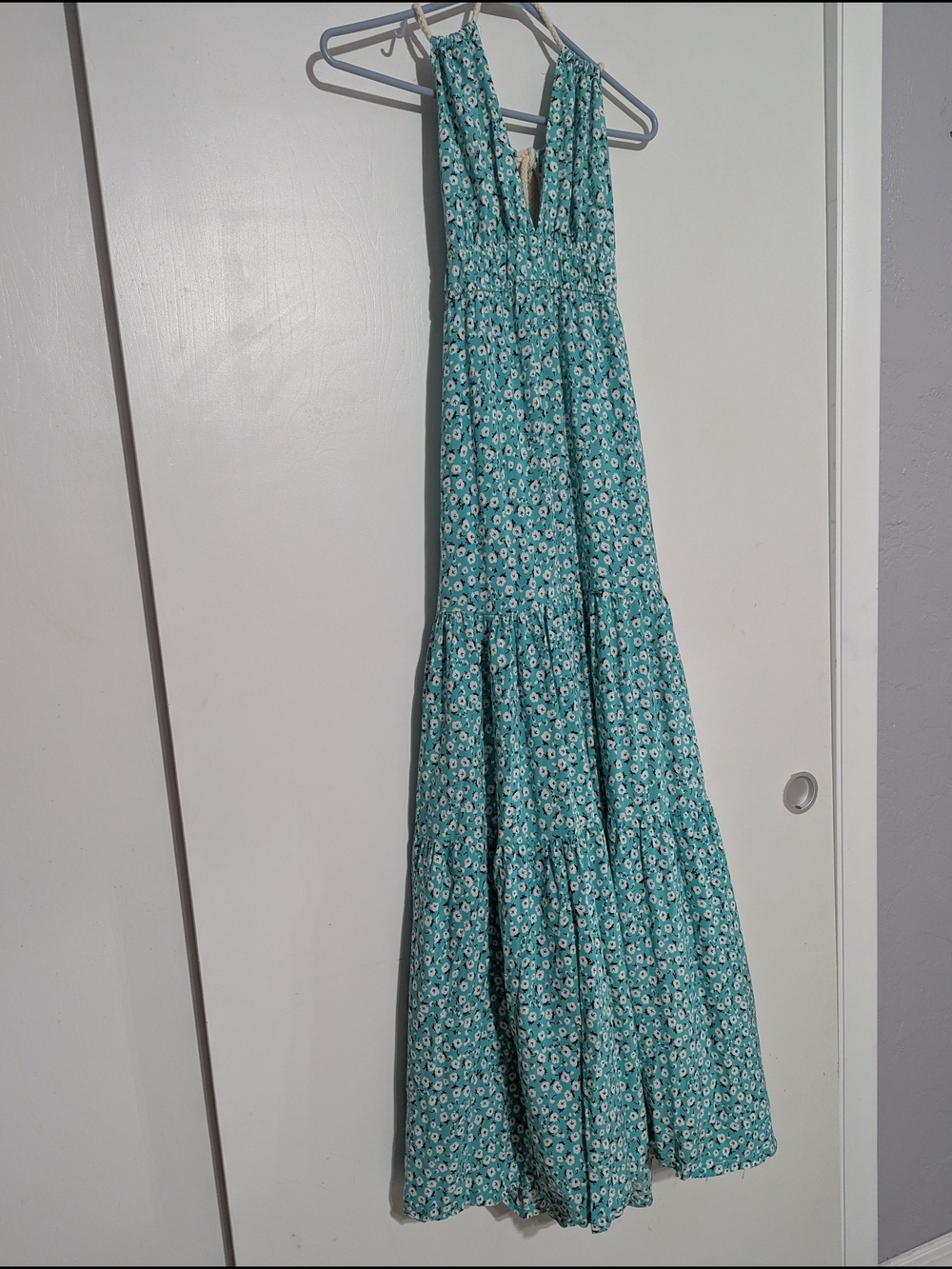 Women’s Teal Floral Maxi Dress - Brand